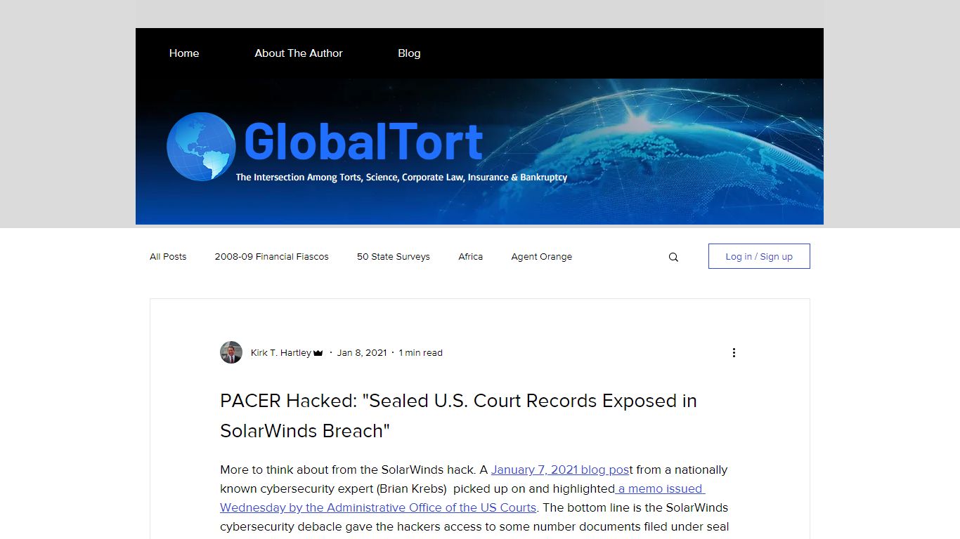 PACER Hacked: "Sealed U.S. Court Records Exposed in SolarWinds Breach"